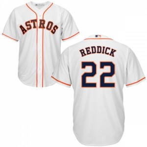 Men's Majestic Houston Astros #22 Josh Reddick Replica White Home Cool Base MLB Jersey
