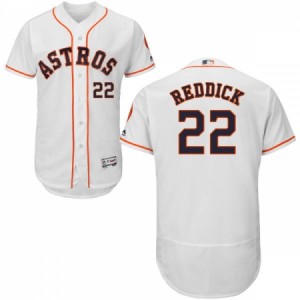 Men's Majestic Houston Astros #22 Josh Reddick White Flexbase Authentic Collection MLB Jersey